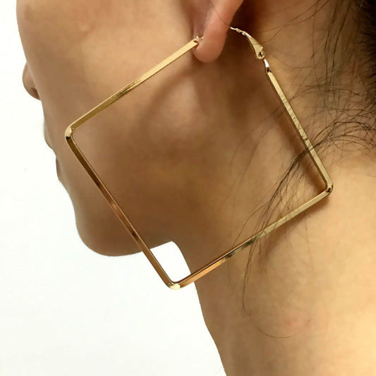 Geometric Diamond Earrings